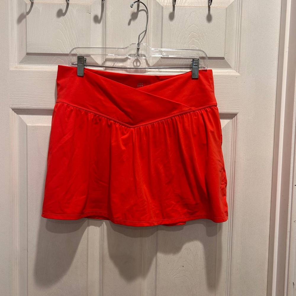Joy Lab Game Day Drop‎ Waist Skort Women's XL Red Orange Tennis Golf Pickleball